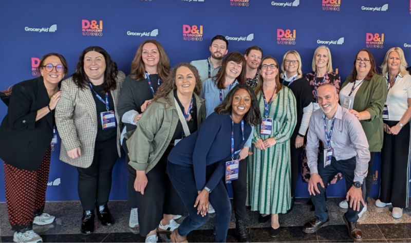 Group photo of the team at Diversity In Grocery event “GroceryAid DIG Live 2024”